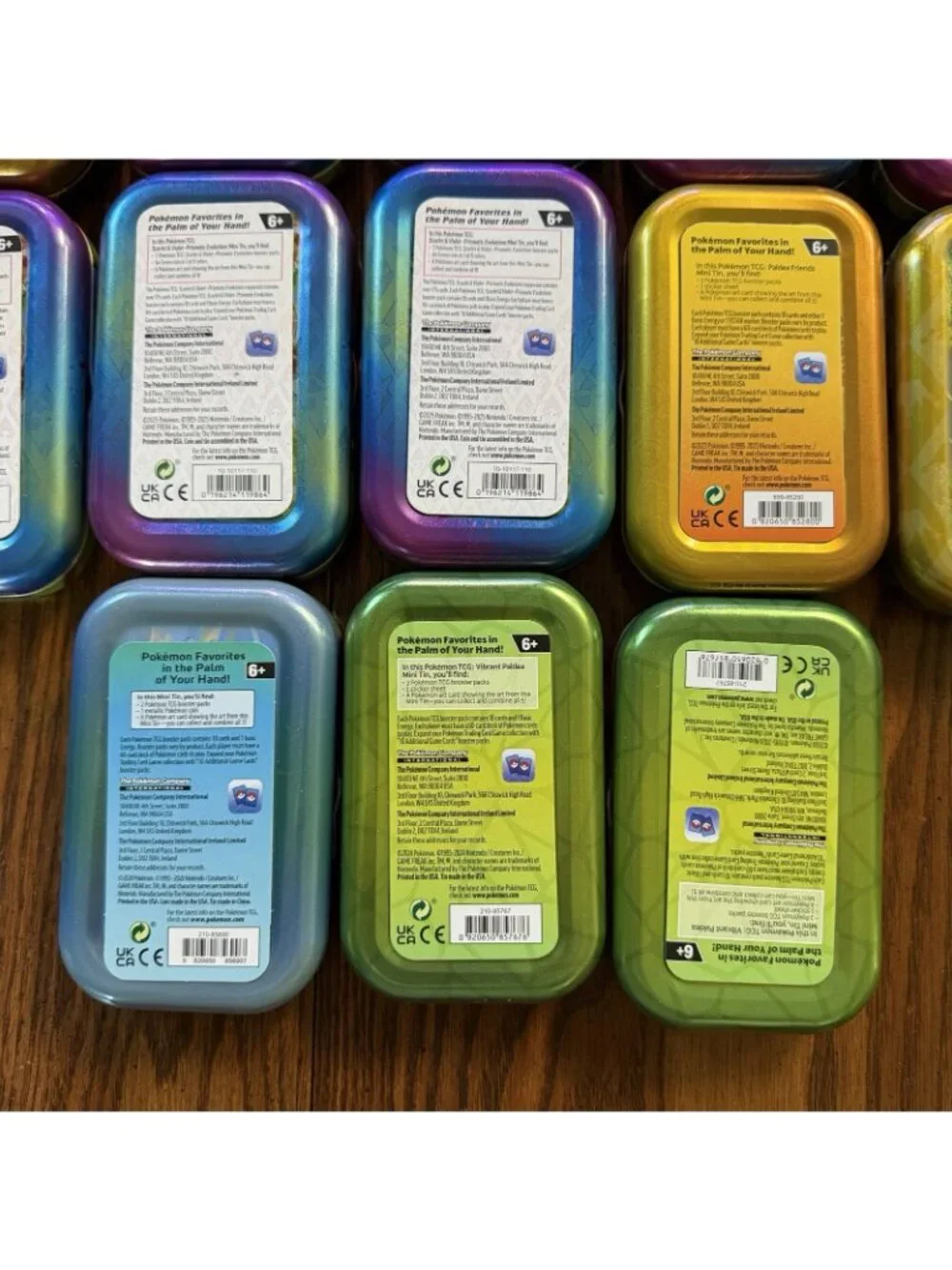 Pokemon Mini Tins Empty Lot of 13 - No Cards No Packs - Great Condition